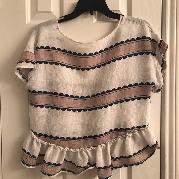 White Ruffle Top - Picture 2 of 2